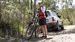 06-Heidi starts her MTB ride in the Douglas Apsley NP